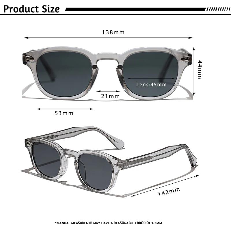 CATERSIDE rétro rond hommes lunettes de soleil Punk acide propionique broche Temple luxe lunettes de