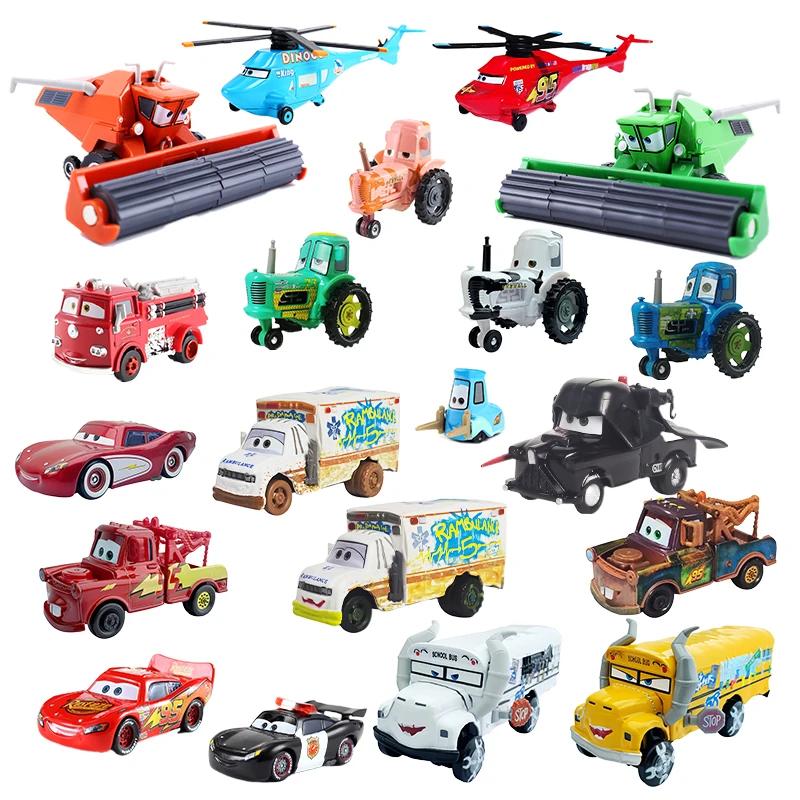 Disney Pixar Cars 3 2 Rare Damage Miss Fritter Tractor Frank Guido Queen Diecast Metal Lightning McQ