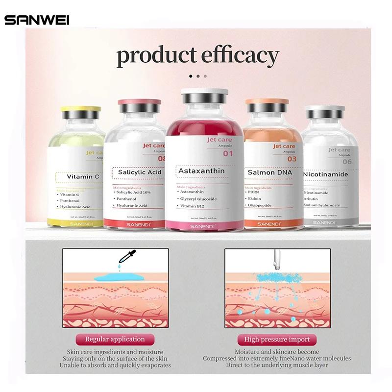 Ampoule de soin pour le visage, Essence PDRN, saumon, oxygène, tige cellulaire, blanchissant, Anti-â