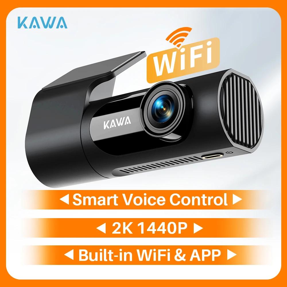 1440P KAWA voiture DVR D6 Dash Cam 2K enregistreur vidéo WiFi/application/commande vocale caméra de 