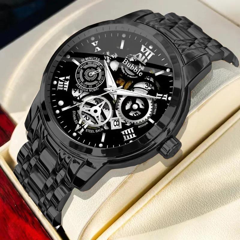 UTHAI montre pour hommes à la mode haut de gamme lumière luxe polyvalent montres à Quartz étanche ro