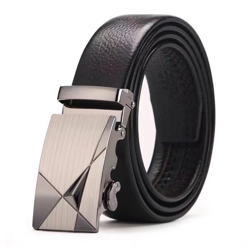 Ceinture pour hommes d'affaires de mode véritable marque de luxe ceinture boucle en métal ceinture e