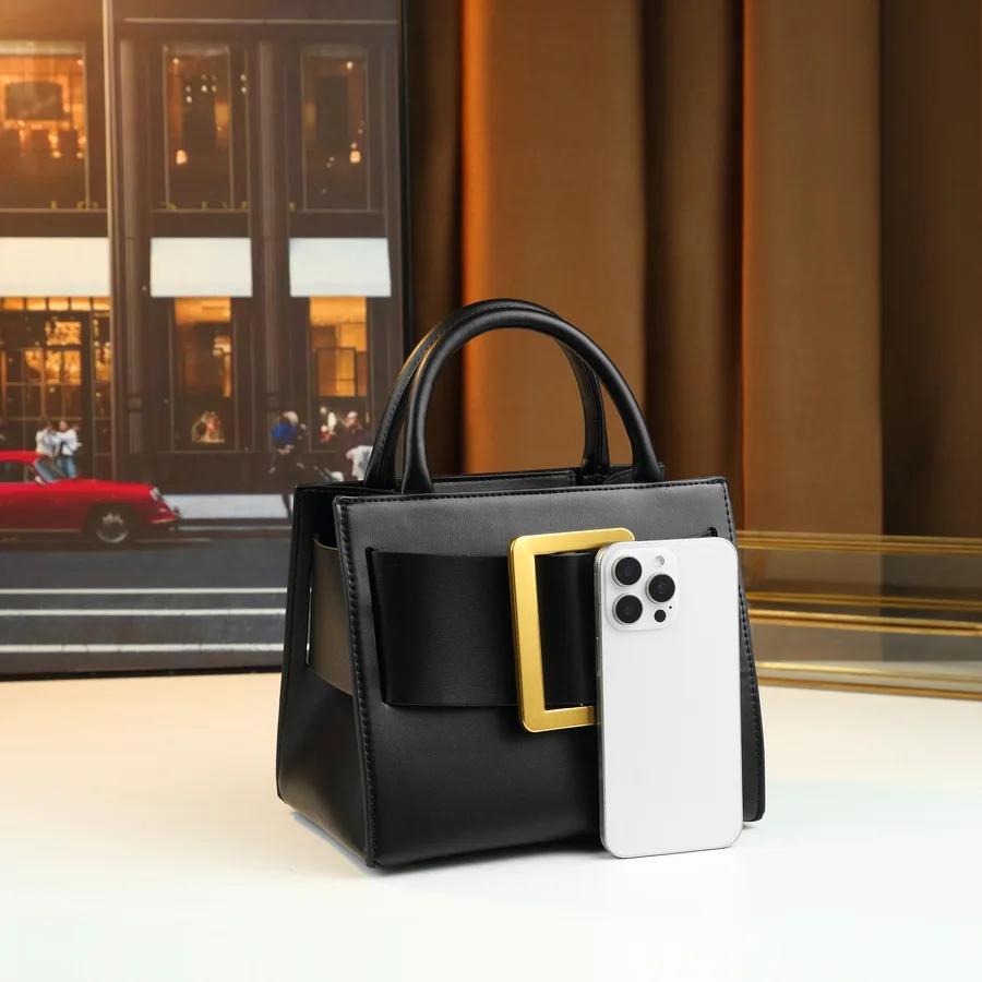 Sac à langer chic et minimaliste pour femme, grand sac fourre-tout de luxe en cuir élégant, sac band