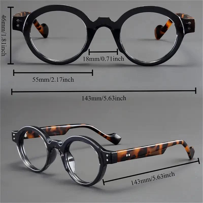 Un ensemble de 2 lunettes de lecture rondes et carrées vintage, adaptées aux hommes et aux femmes, c