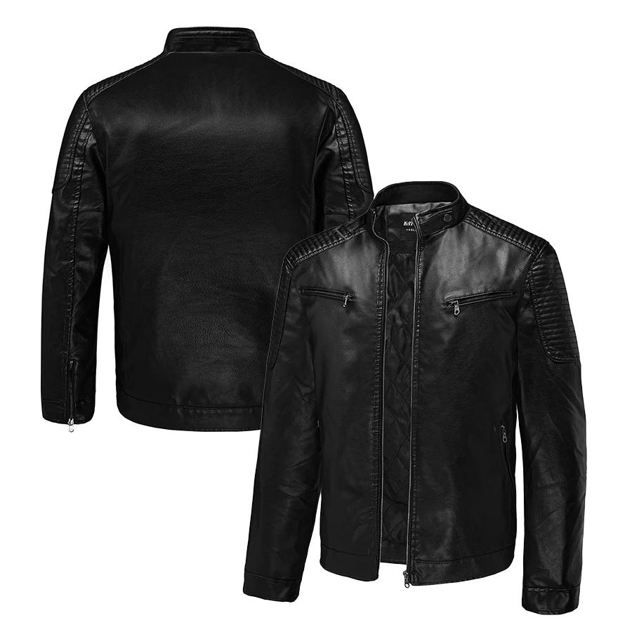 Veste de course en simili cuir, vestes de course de motard surdimensionnées, Streetwear unisexe