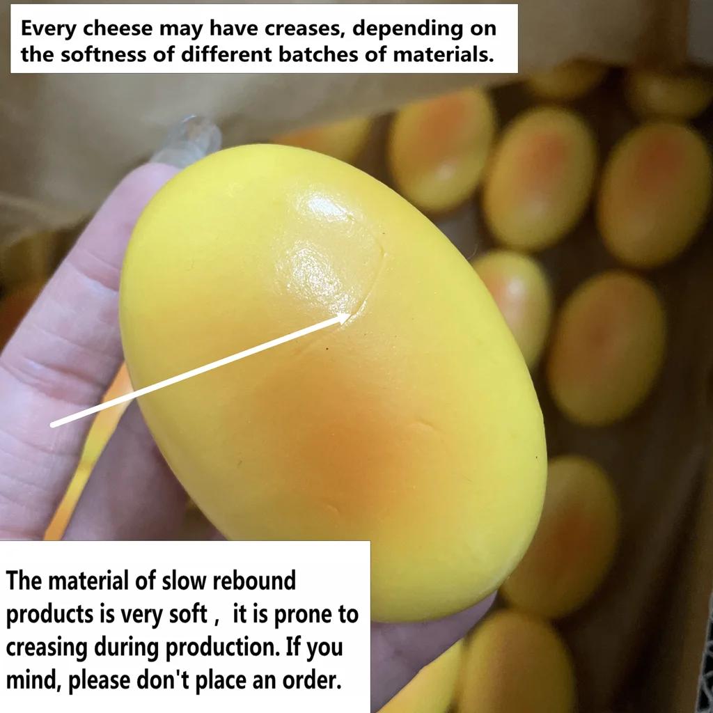 Jouets sensoriels en forme de gâteau au fromage moelleux, jouets à presser à montée lente, jouets se