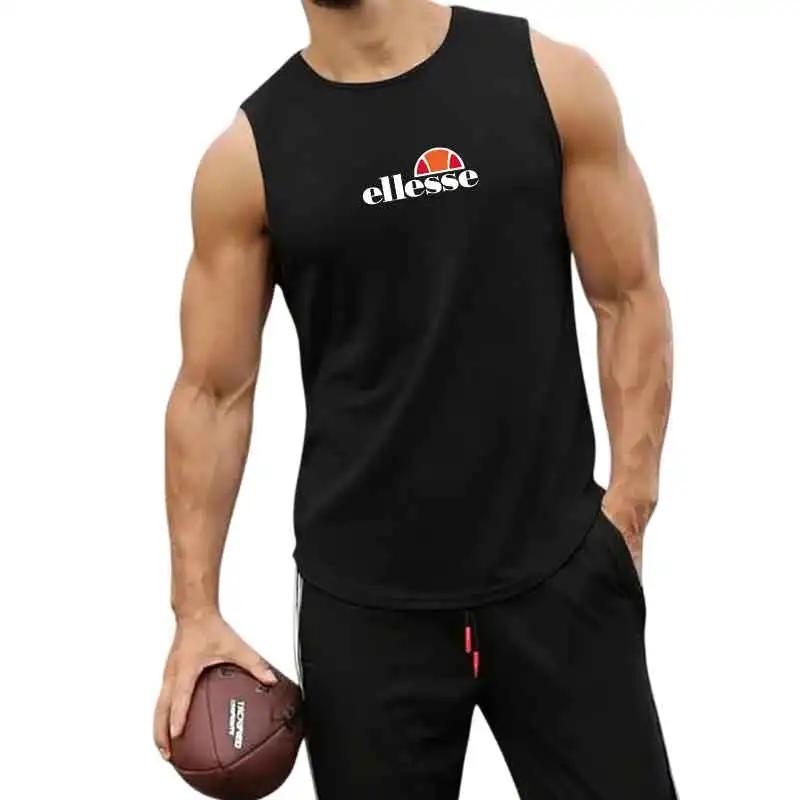 Gilet de sport sans manches pour hommes, camisole ample pour la course, l'entraînement, le basketbal