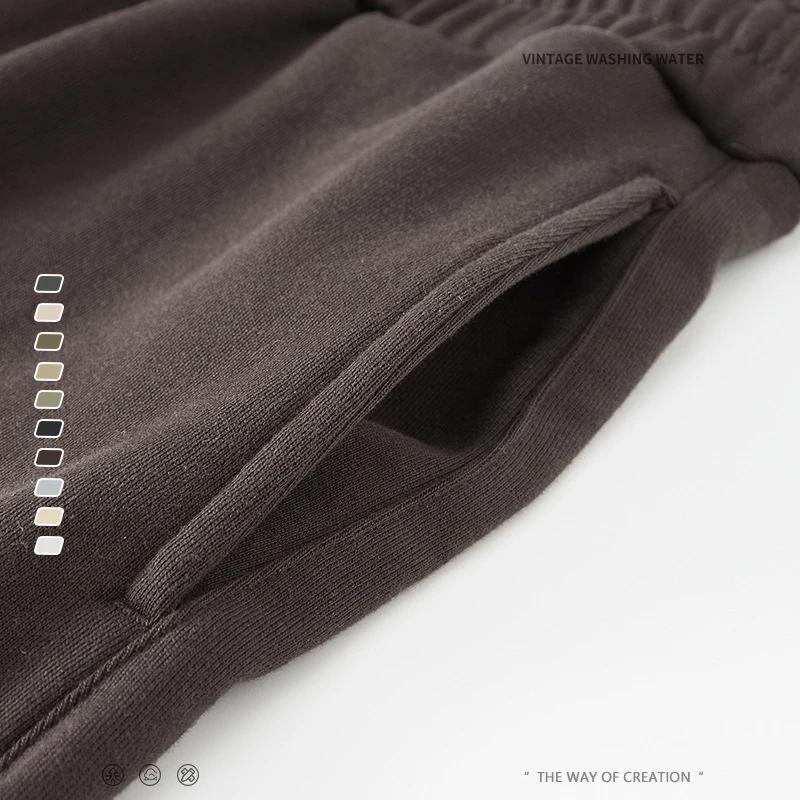 ZODF nouveau 2025 automne hommes 445GSM pantalons de survêtement unisexe haute rue doux tricoté pant