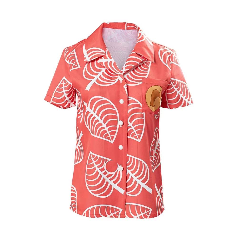 Chemise boutonnée Timmy & Tommy Isabelle Cosplay Animal Game Crossing, chemise à manches courtes amp