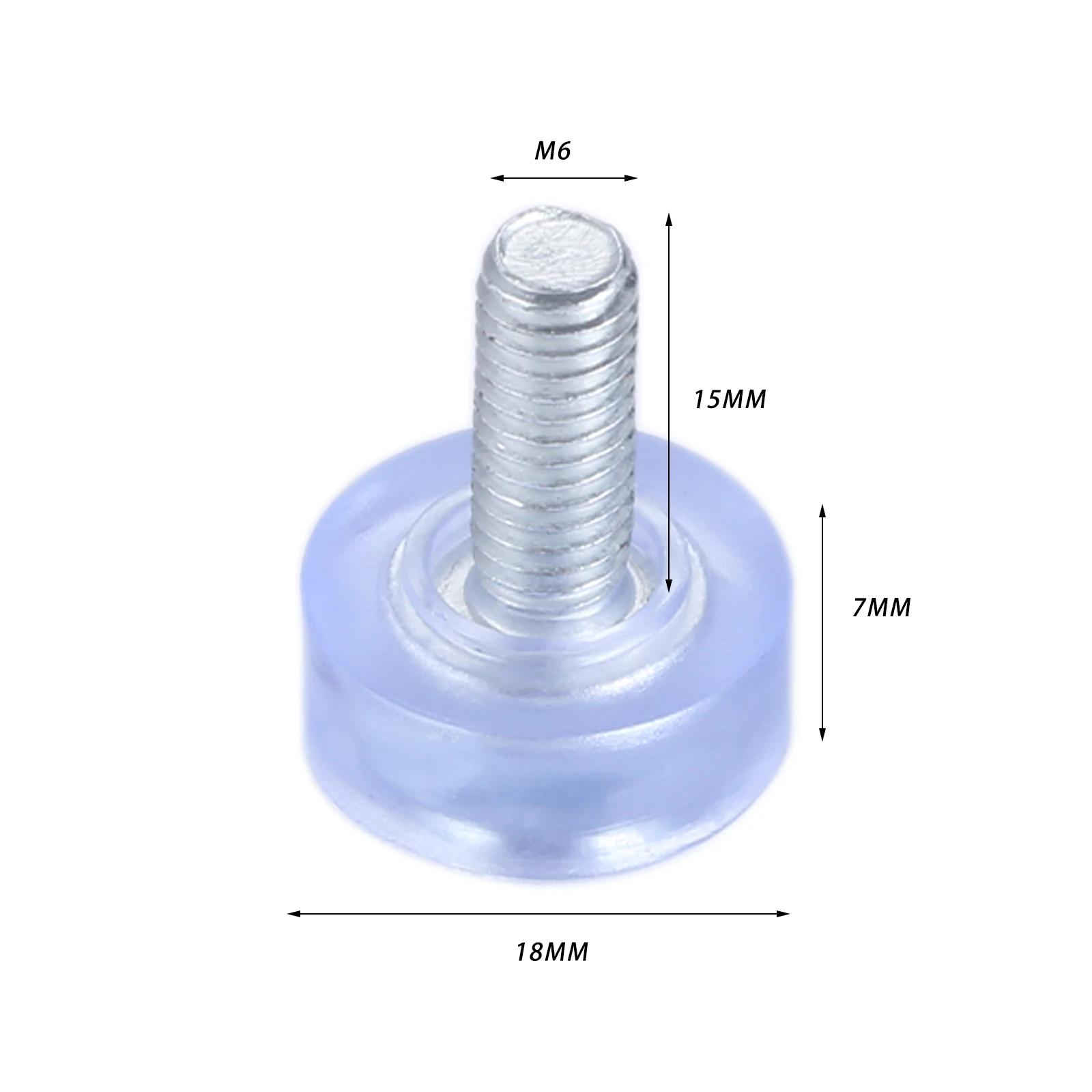 Pied de meuble réglable M6/M8 x 18mm, 10 pièces, vis de protection pour sol