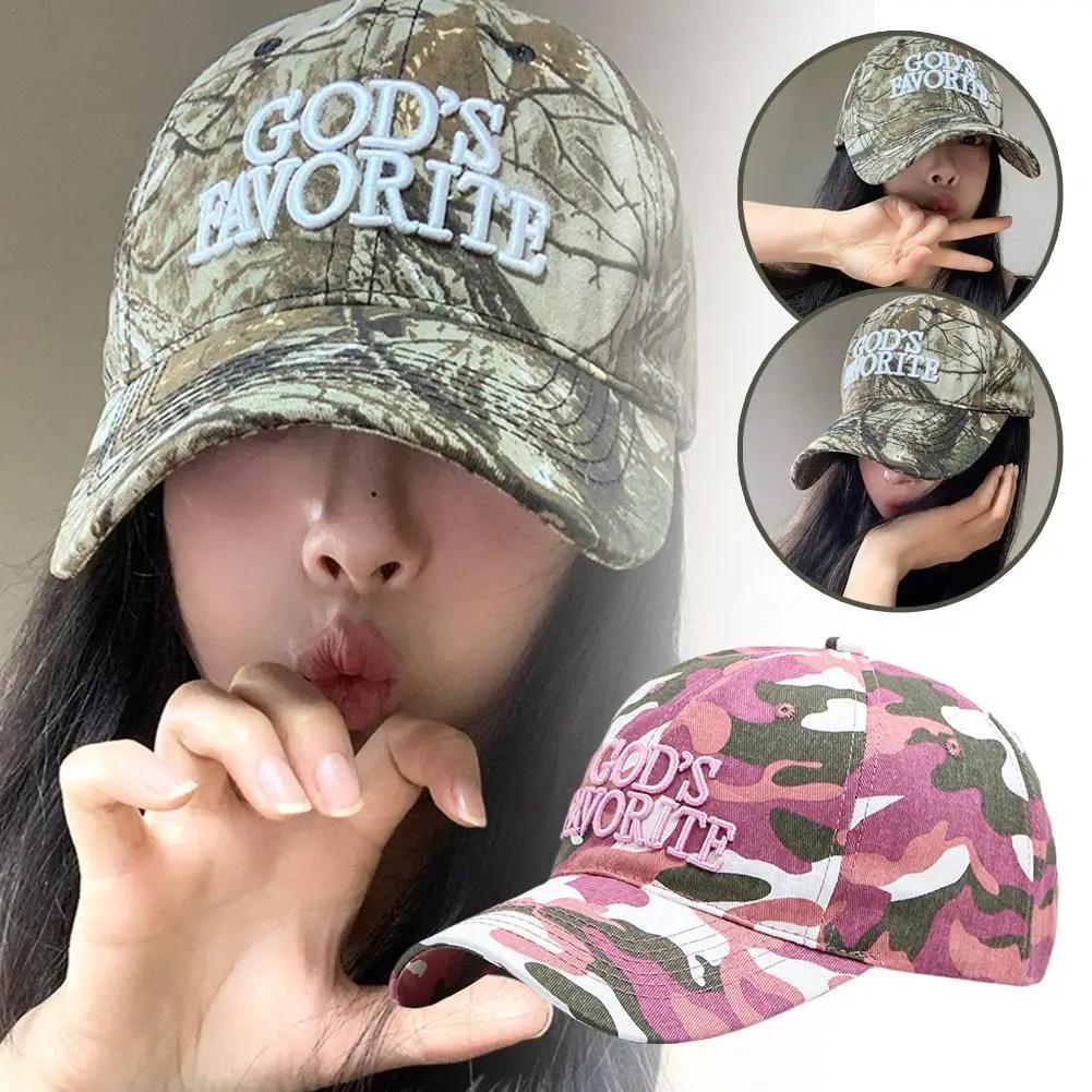 Casquette de Baseball rétro avec lettres brodées, Camouflage, tactique de Jungle, grande circonféren