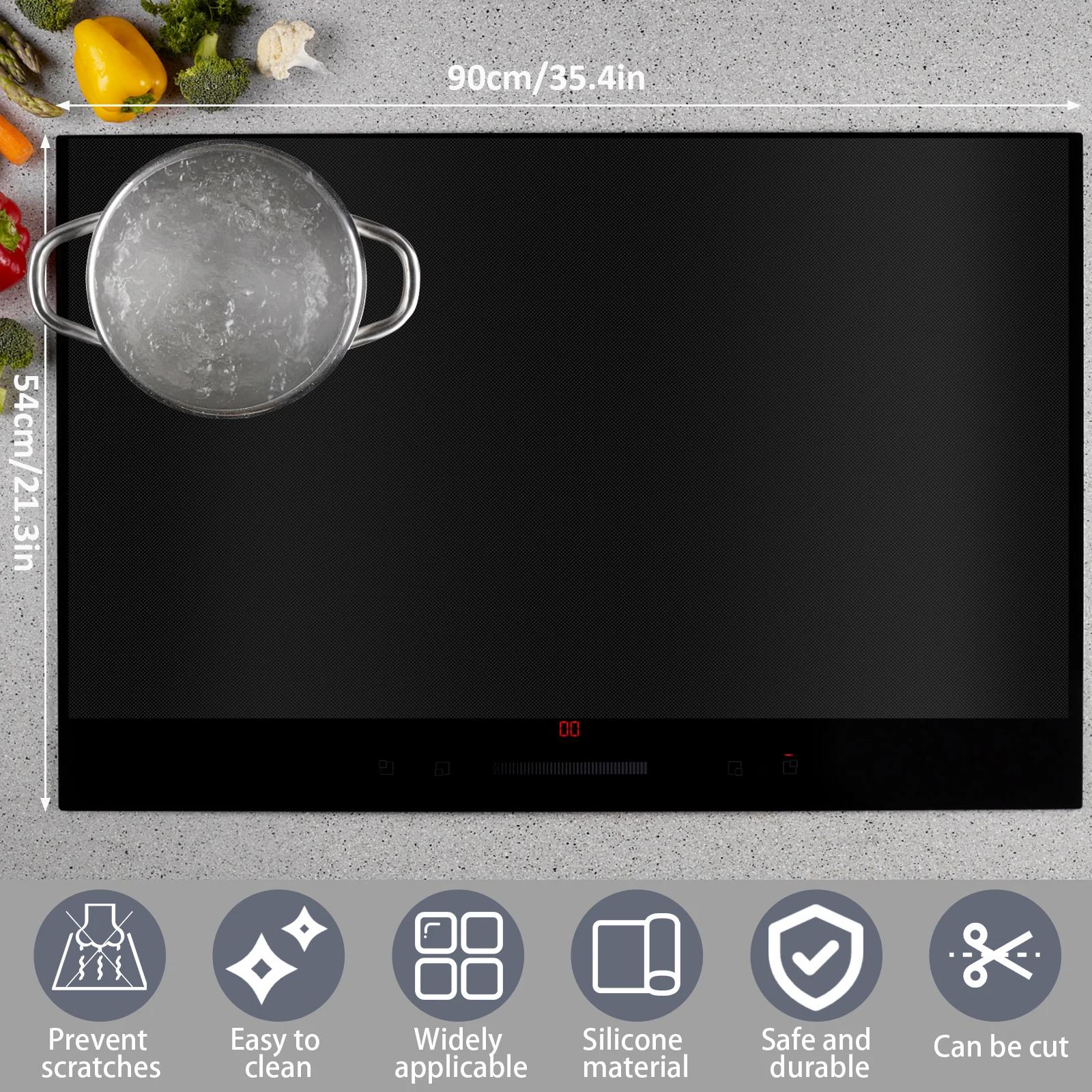 Couvercle de cuisinière à Induction, tapis en Silicone, grand tapis antidérapant pour cuisinière éle