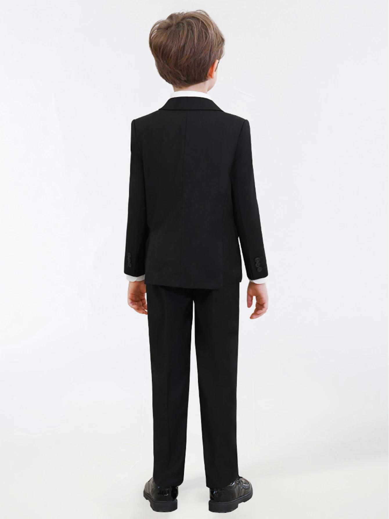 Costumes pour garçons, costumes formels colorés, 4 pièces, coupe cintrée, ensemble de costume, veste