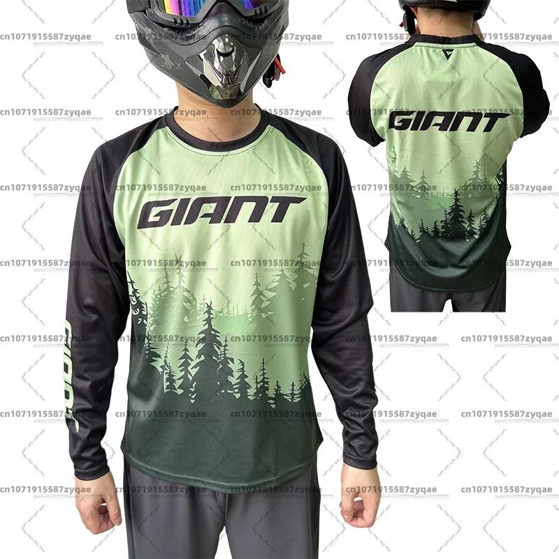 Maillot de vélo de Motocross géant vtt, T-Shirt de descente à tir réel, maillot à manches longues po