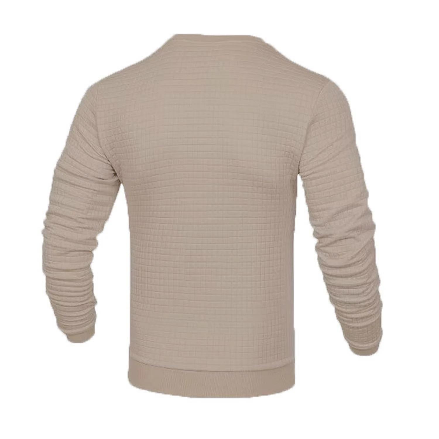 Manteau homme mode petit carreaux gaufré jeunesse col rond jacquard sweat à capuche à carreaux