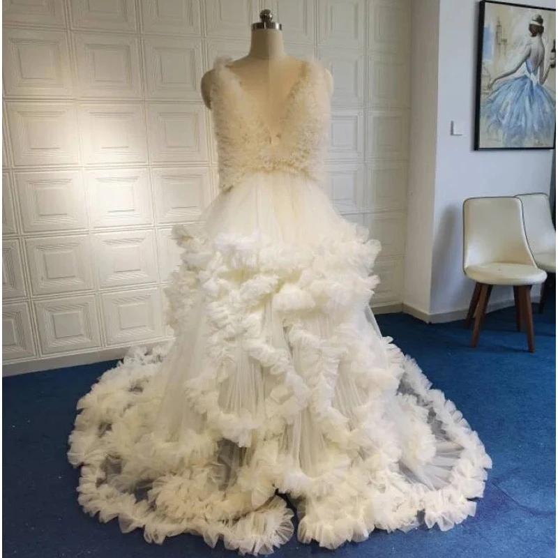 Robe longue en tulle pour femme enceinte, robes de photographie, vêtements de douche de bébé, vêteme