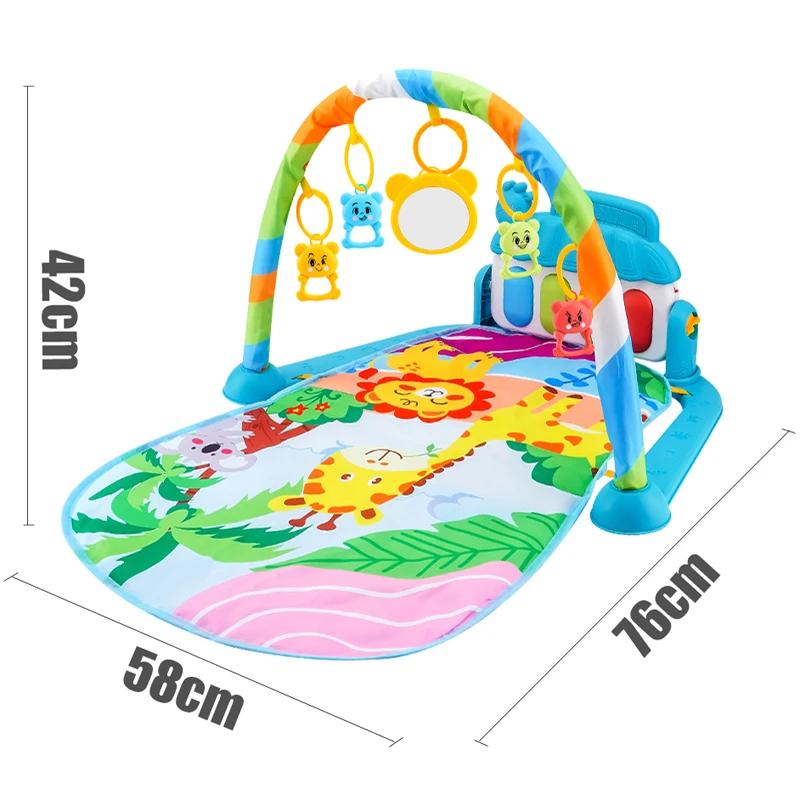 Support de Fitness pour bébé, jeu de musique, jouets d'activité de gymnastique, couverture rampante 