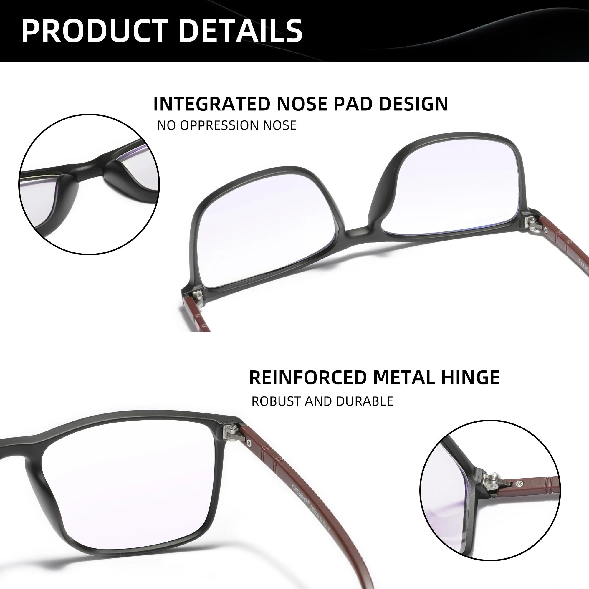 KINGSEVEN lunettes bloquant la lumière bleue hommes/femmes ordinateur Anti-rayon bleu lunettes lenti