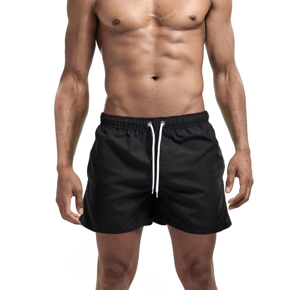 Short de bain pour hommes, maillot de bain à séchage rapide, maillot de bain respirant avec cordon d