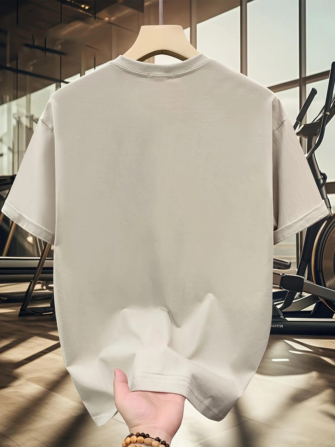 T-shirt d'été pour hommes, 100% coton, décontracté, à la mode, ample, grande taille, motif requin im