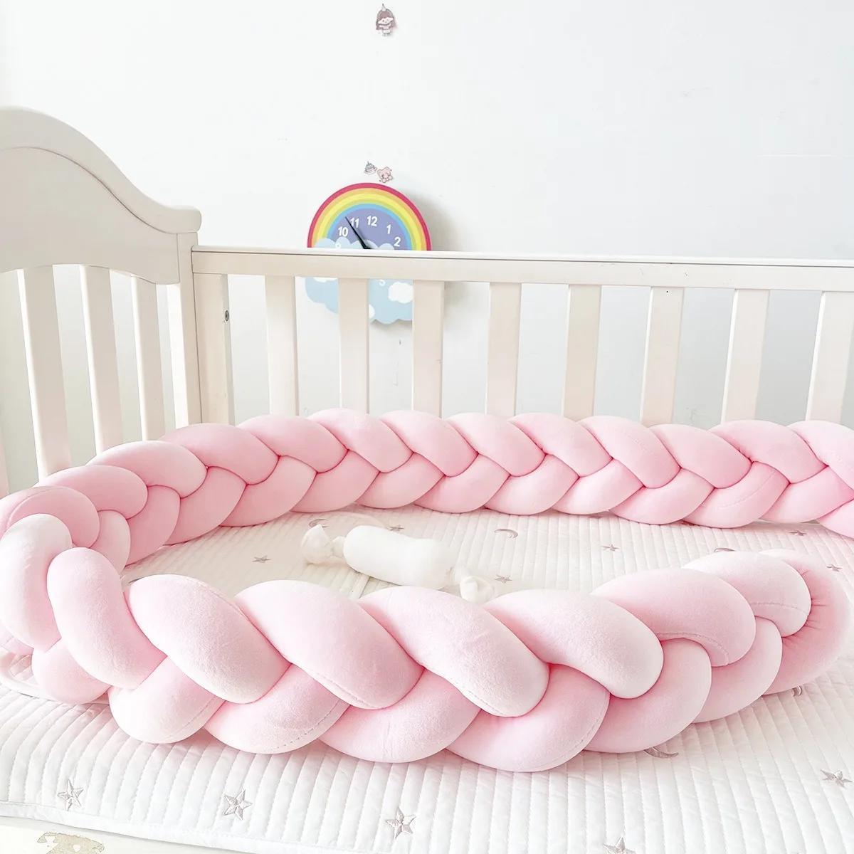 1M/2M/3M/4M bébé berceau pare-chocs protecteur lit tresse noeud coussin pour nourrissons enfants act