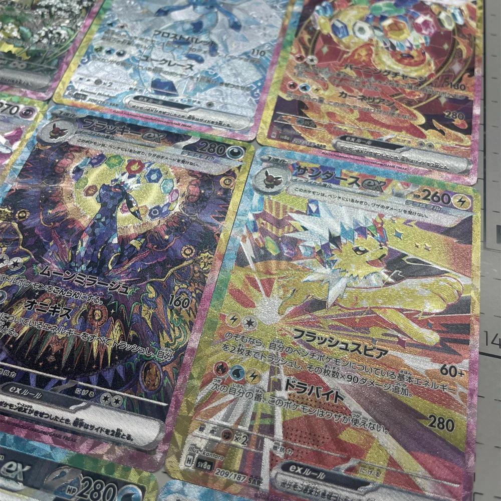 Anime Eeveelution carte Sv8 Eevee Umbreon Sylveon Leafeon Vaporeon 151 haute qualité commerce PTCG p