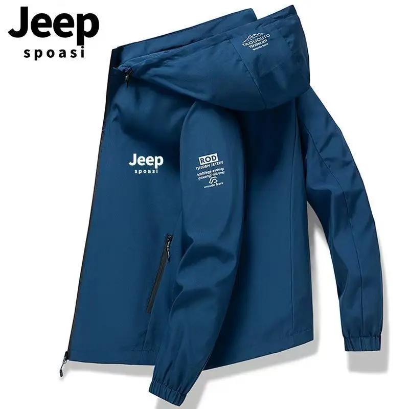 JEEP 2026 Nouvelle veste à capuche d'extérieur élégante, confortable et imperméable avec fermeture é