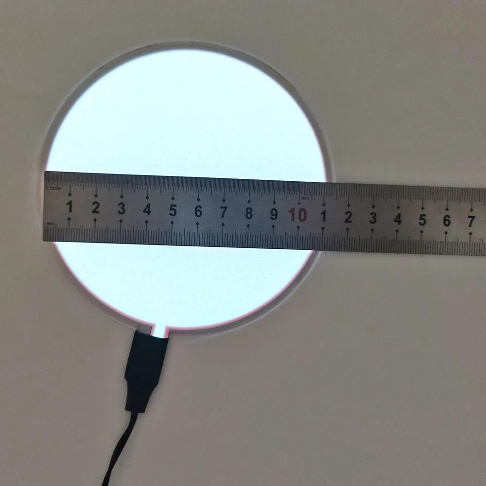 Panneau de rétro-éclairage circulaire EL, feuille autocollante pour plaque de voiture, feuille autoc