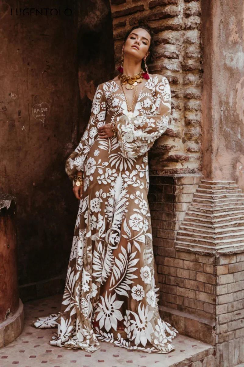 Robe en Maille Sexy pour Femme, Dos aux, Décolmétrage en V Profond, Manches sulf, Plage, Élégante, G