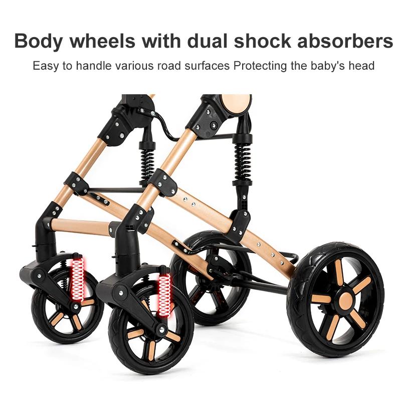 Poussette bébé 3 en 1 poussette Convertible bébé voitures landau Buggies poussette mère enfants pous