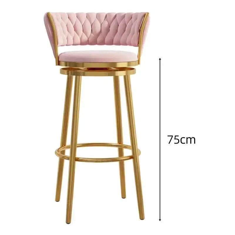 Caractéristique chaises de Bar modernes tabouret de salon nordique chaises de Bar de luxe en plein a