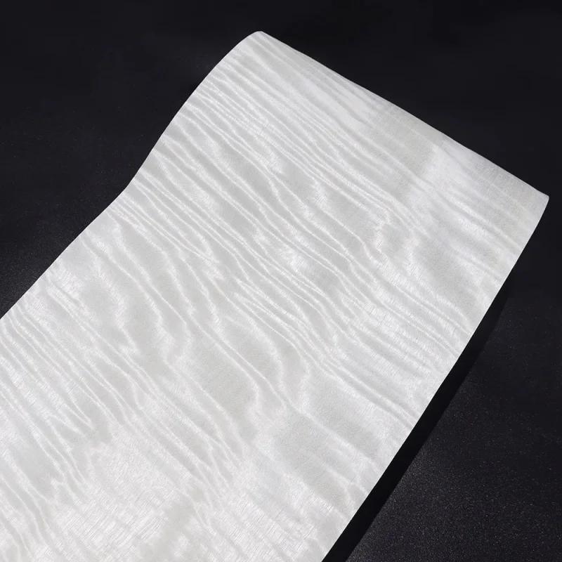 Plaque de Placage en Bois d'Érable Naturel, Ombre Blanche et Dorée, Décoration de Glissière de Meubl