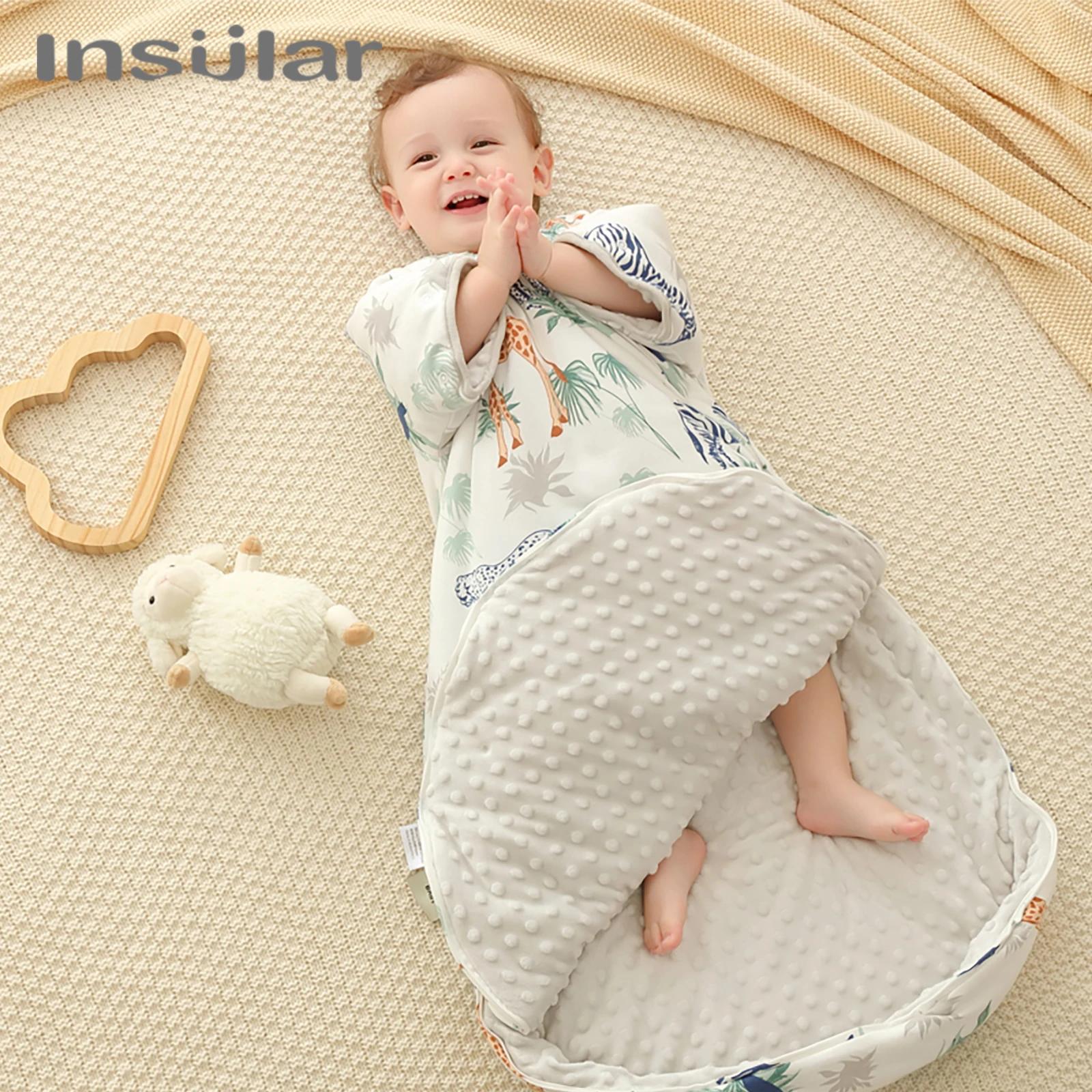 Gigoteuse pour bébé avec manches, sac de couchage en coton pour enfants, gigoteuse enveloppante chau
