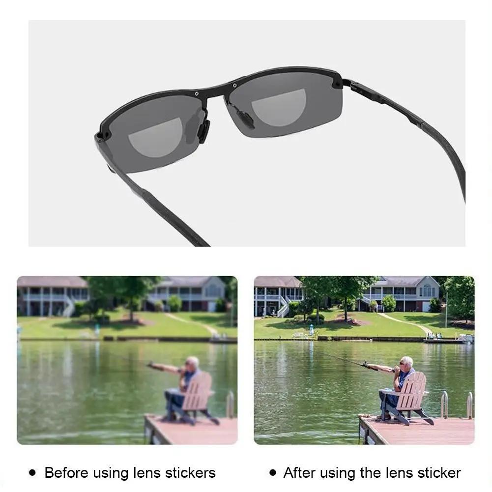 Lunettes de lecture à coller, lentilles bifocales en Silicone liquide pour presbyte, grossissement d