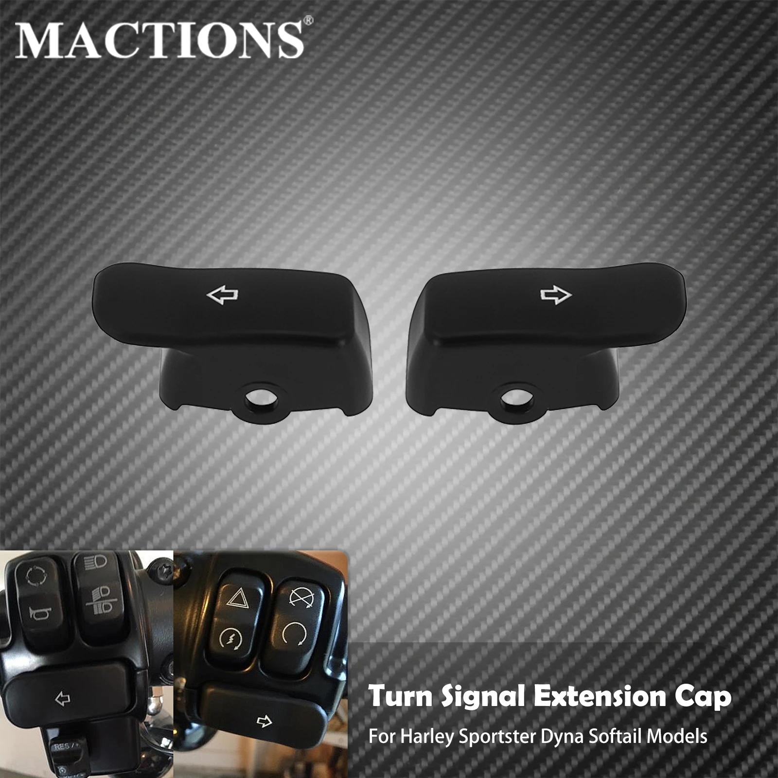 Capuchon d'extension de clignotant de moto, couvercle étendu de bouton de commutation noir pour Harl