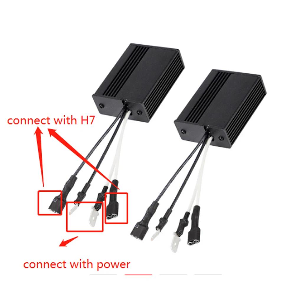 Adaptateur de décodeur H7 H4 H11 H8 H9 H1 9005 HB3 9006 HB4 9012 HIR2 9007 HB5 LED Canbus sans erreu