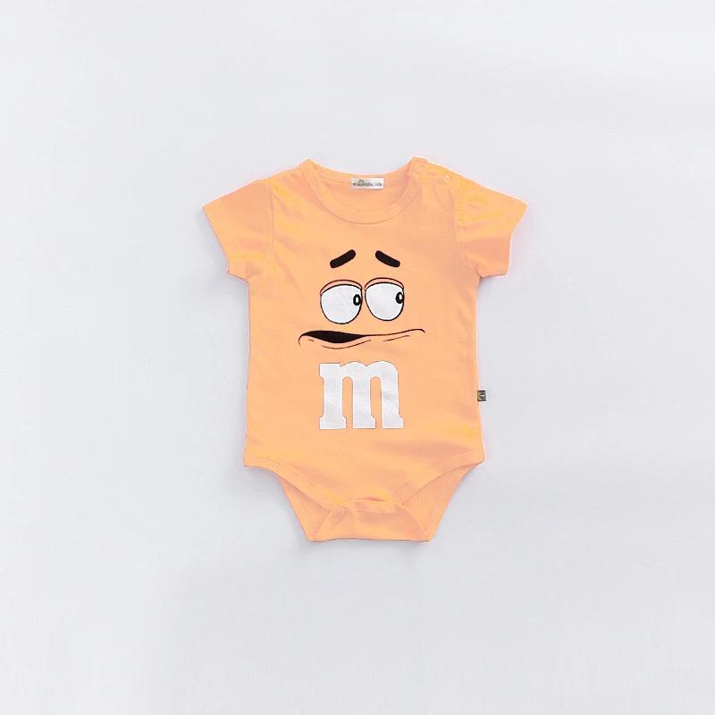 Barboteuse mignonne à manches courtes, vêtements pour nouveau-nés, couleur unie, body pour bébés gar