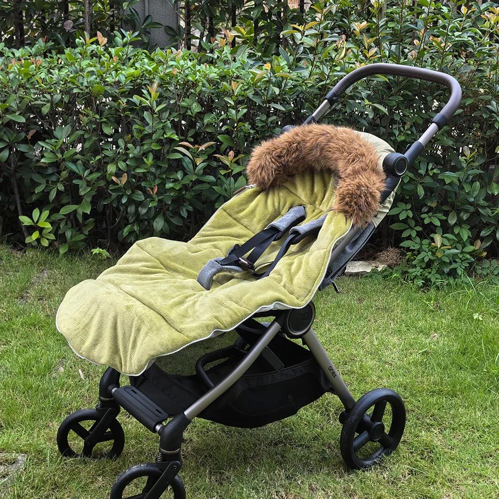 Chancelière de poussette pour bébé d'hiver 0-36 mois, enveloppe chaude coupe-vent pour landau univer