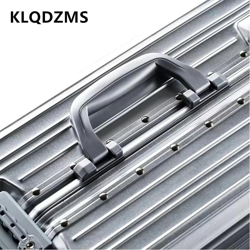 KLQDZMS 20 "24" 26 "29 pouces bagages d'affaires tout en aluminium magnésium alliage boîte d'embarqu
