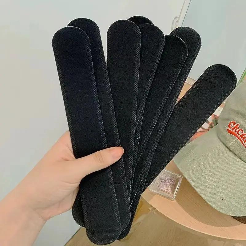 10/100 pièces chapeau absorbant la sueur autocollants femmes hommes coton Anti-saleté sport ceinture