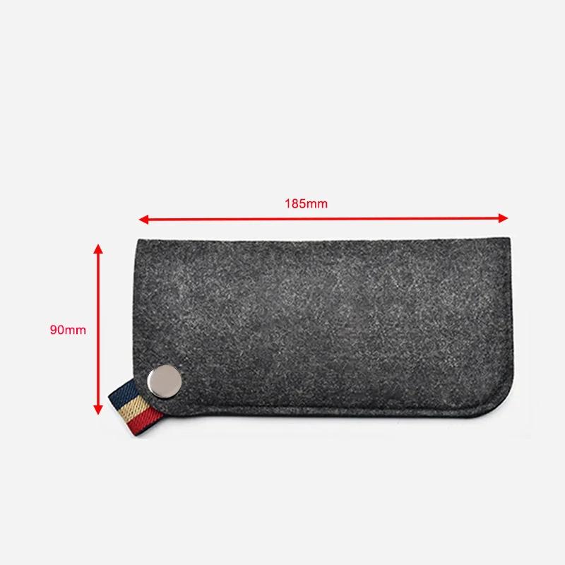 Sac Portable en feutre de laine pour lunettes de lecture, pochette pour lunettes de soleil pour étud