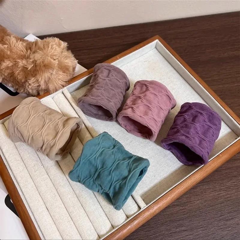 4/5 ensemble solide élargir épaissir bandeau de cheveux cordes femmes élastique pour queue de cheval