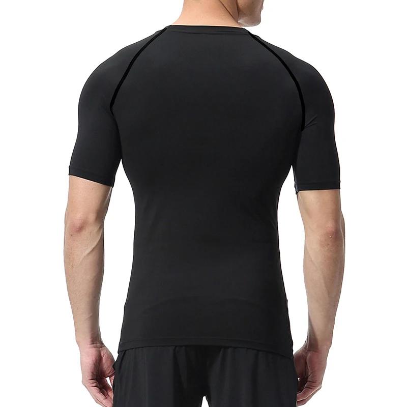 Chemises de Compression imprimées araignée pour hommes, t-shirt d'été à manches courtes, protection 