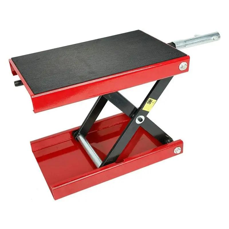 Cric de moto 500 kg 1100 lbs, élévateur à ciseaux central, adapté aux motos, vélos, VTT, support de 