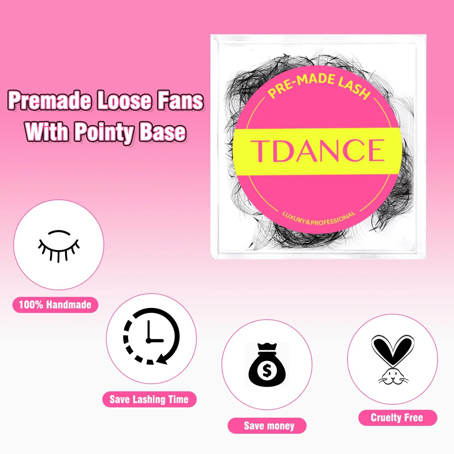 TDANCE 2500 ventilateurs à Base pointue ventilateurs amples 5 pièces/lot tige moyenne professionnell
