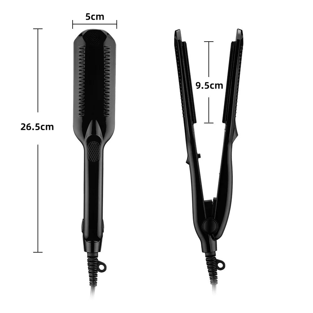 Fers à friser électroniques, fers à friser, fer à friser ondulé en titane, outils en fer à vagues