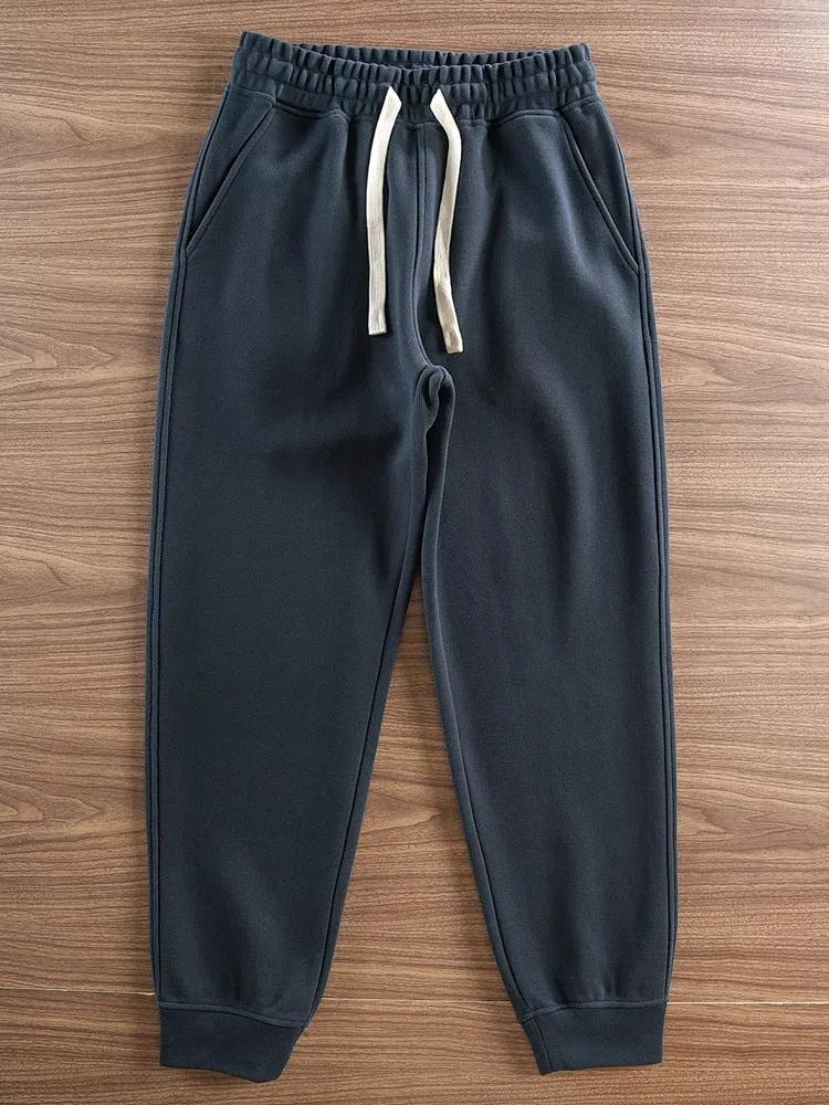 Pantalon de survêtement américain Retro Optics pour homme, taille élastique simple, proximité, wstri