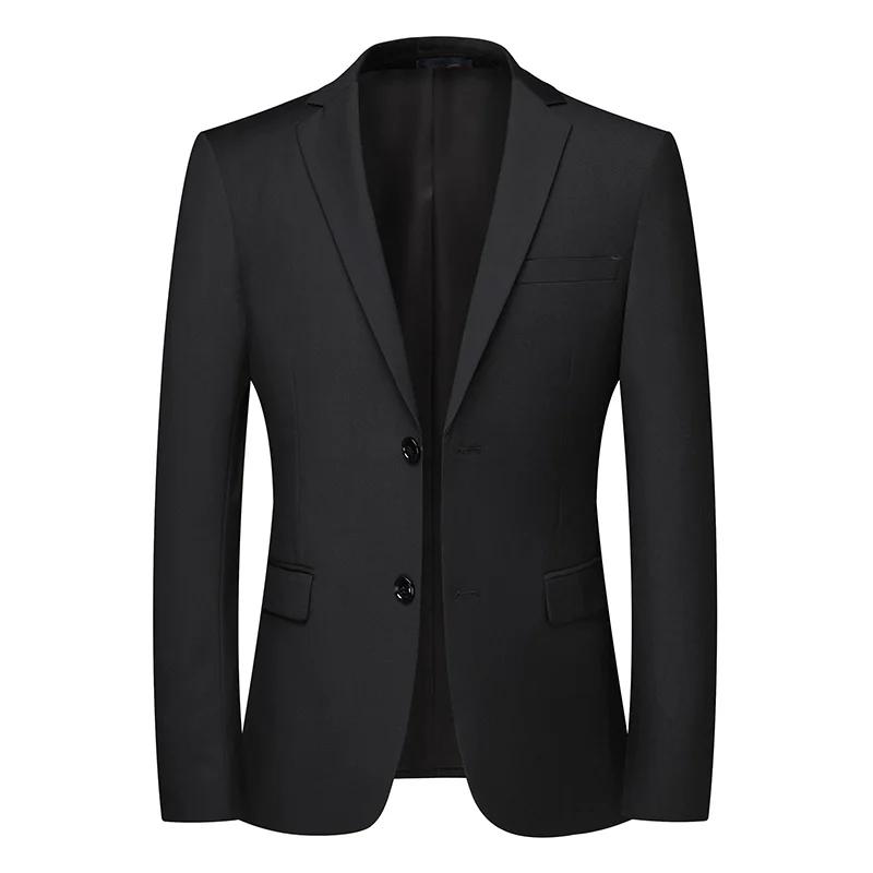Blazer nouveaux hommes mode affaires couleur unie Style britannique travail professionnel marié robe