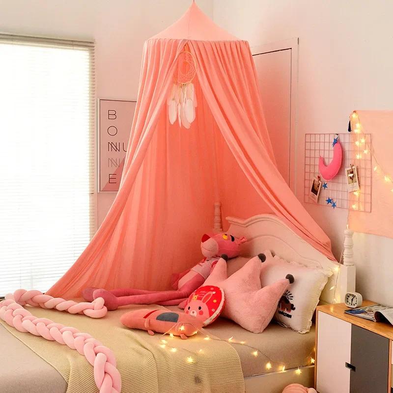 Rideau de lit breton nordique pour enfants, 23 couleurs, moustiquaire, lit de jeu suspendu sur le de