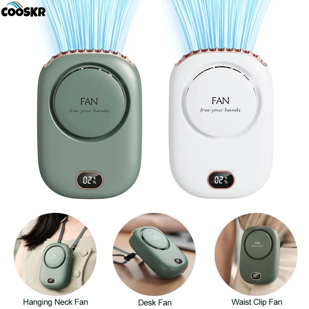 Mini ventilateur Portable à Clip de taille, Rechargeable, suspendu au cou, pour Camping en plein air